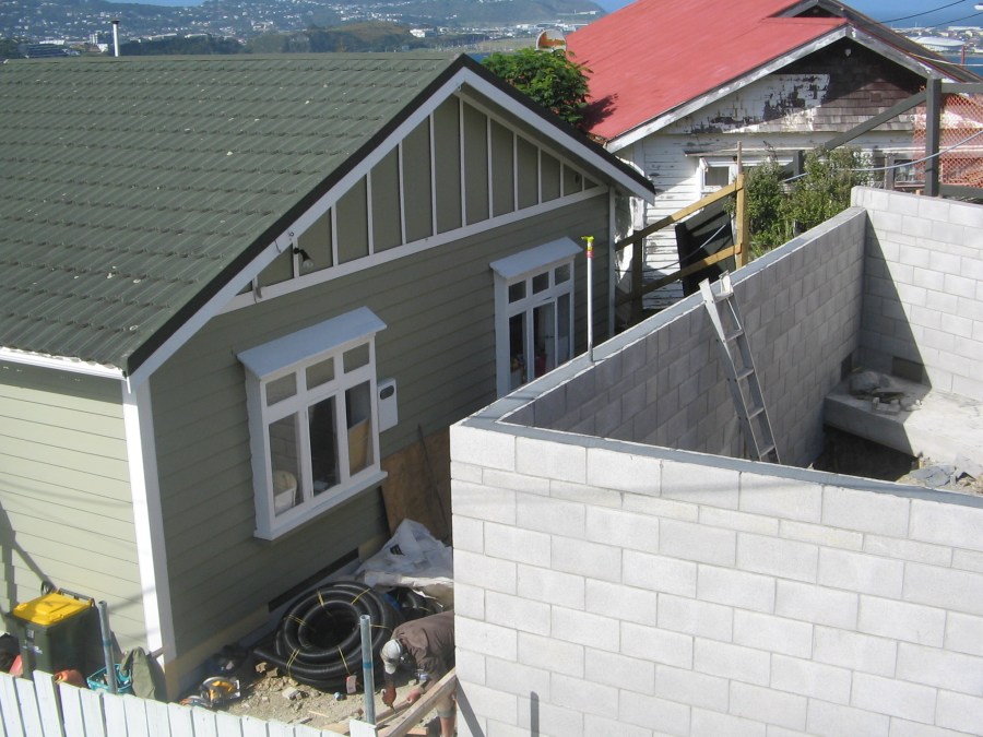 Hataitai house new garage