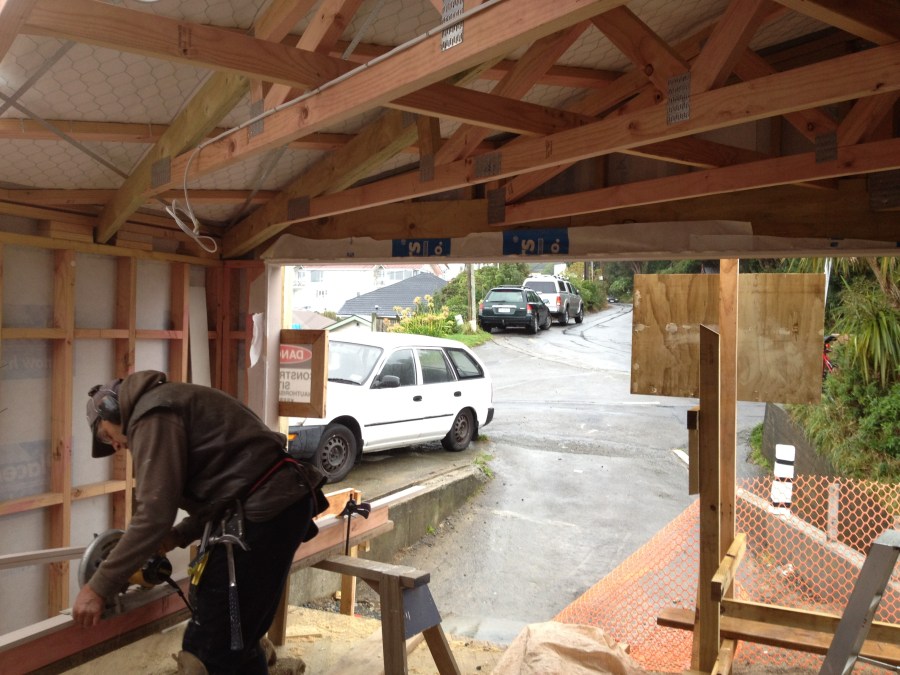 Interior under construction