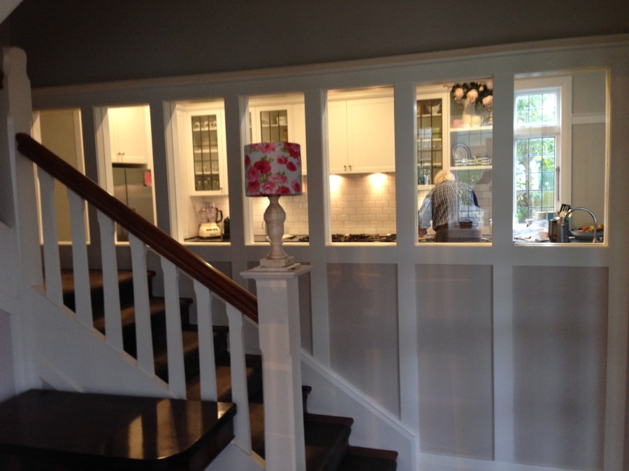 Adding light and panels into the hallway